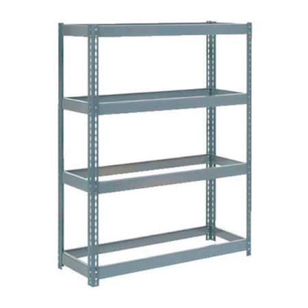 Global Industrial Boltless Extra Heavy Duty Shelving 48W x 24D x 60H, 4 Shelves, No Deck 790CP1